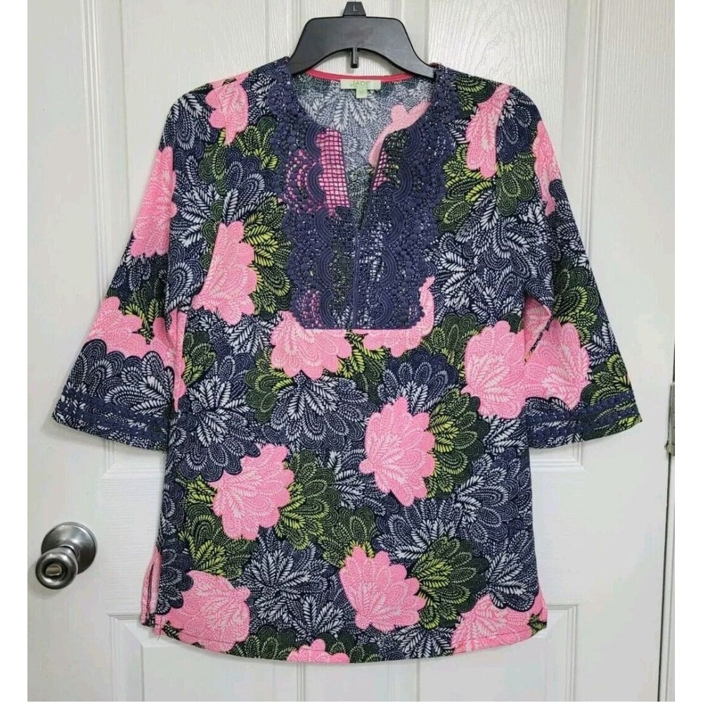 Jade 3/4 Sleeve Tunic Blouse Size XS